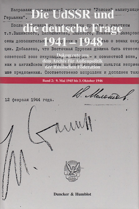 Die UdSSR und die deutsche Frage 1941–1948. - Georgij P. Kynin, Jochen P. Laufer