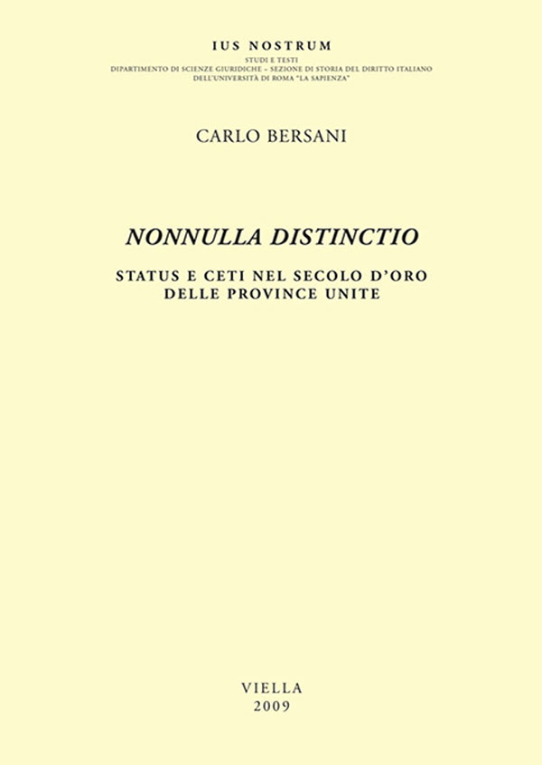Nonnulla distinctio - Carlo Bersani