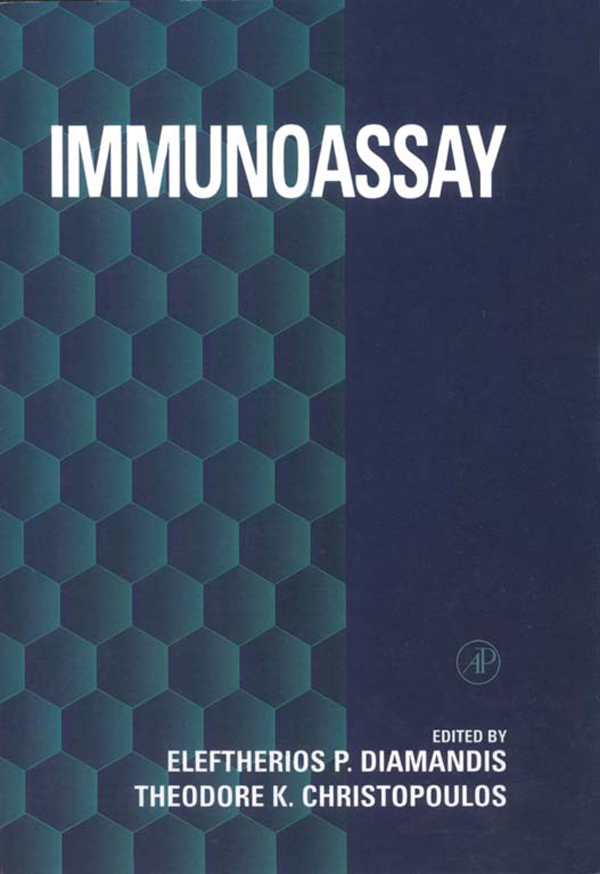 Immunoassay - Eleftherios P. Diamandis, Theodore K. Christopoulos