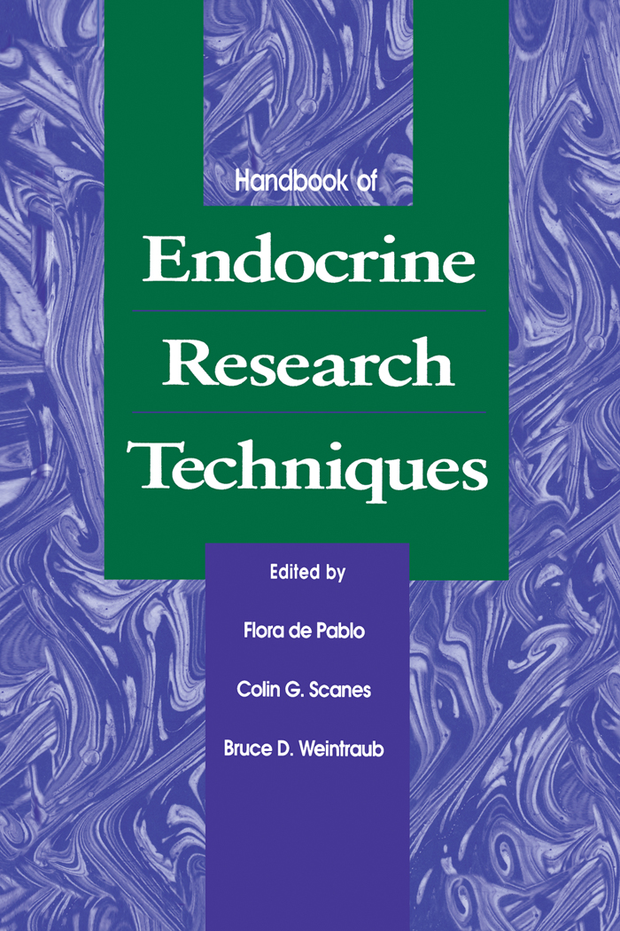 Handbook of Endocrine Research Techniques - Flora de Pablo, Colin G. Scanes, Bruce D. Weintraub