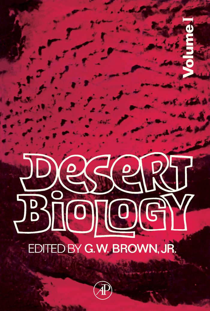 Desert Biology - G. W. Brown