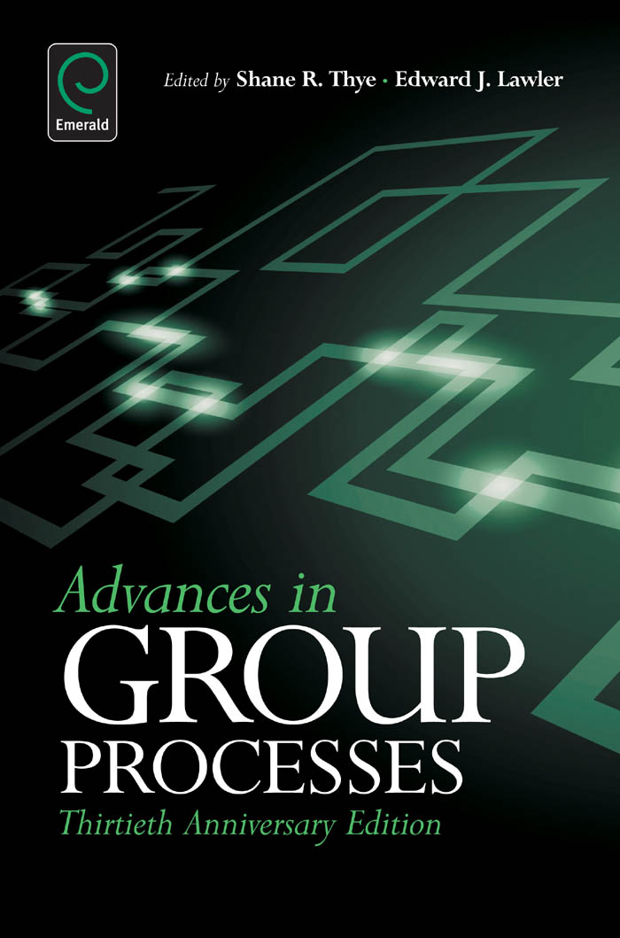 Advances in Group Processes - Shane R. Thye, Edward Lawler