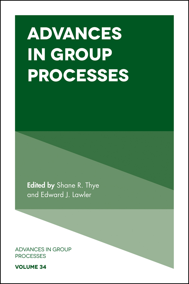 Advances in Group Processes - Shane R. Thye, Edward J. Lawler