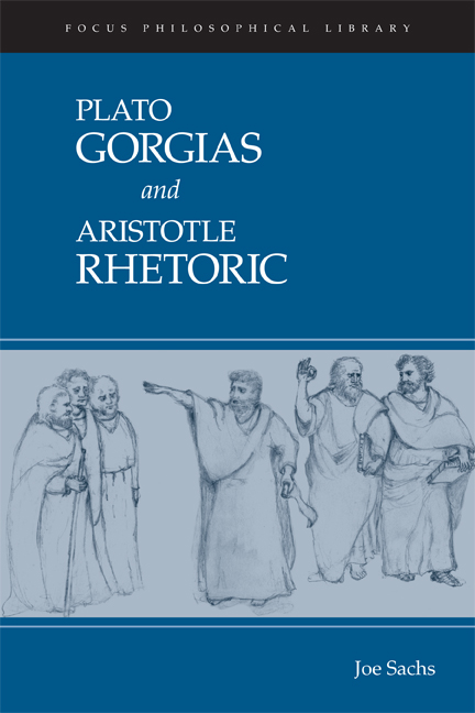 Gorgias and Rhetoric - Plato, Aristotle