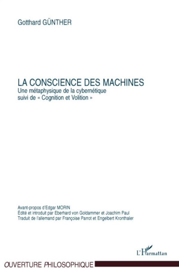 La conscience des machines - Gotthard Günther