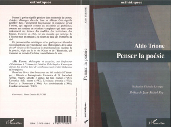 PENSER LA POÉSIE - Aldo Trione
