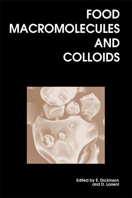 Food Macromolecules and Colloids - Eric Dickinson, D Lorient