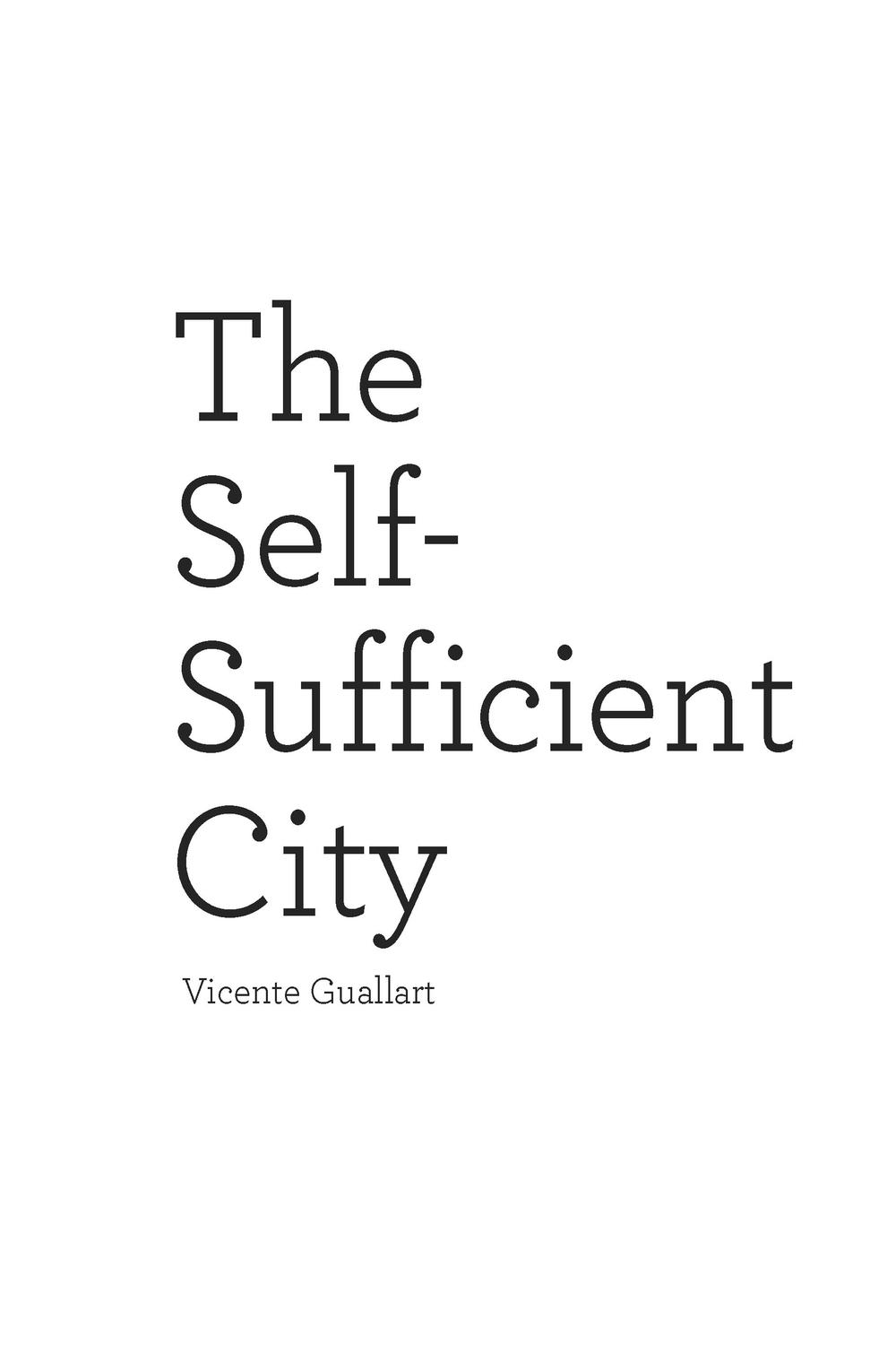 The Self-Sufficient City - Vicente Guallart