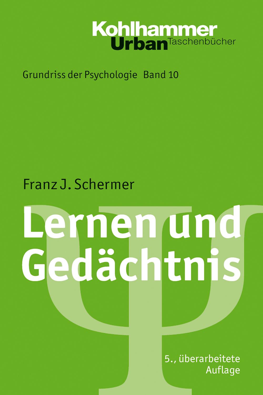 Lernen und Gedächtnis - Franz J. Schermer, Bernd Leplow, Maria von Salisch