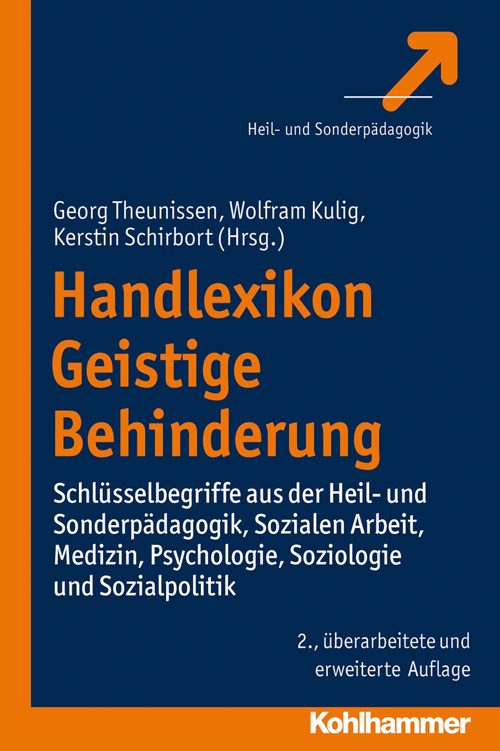 Handlexikon Geistige Behinderung - Georg Theunissen, Wolfram Kulig, Kerstin Schirbort