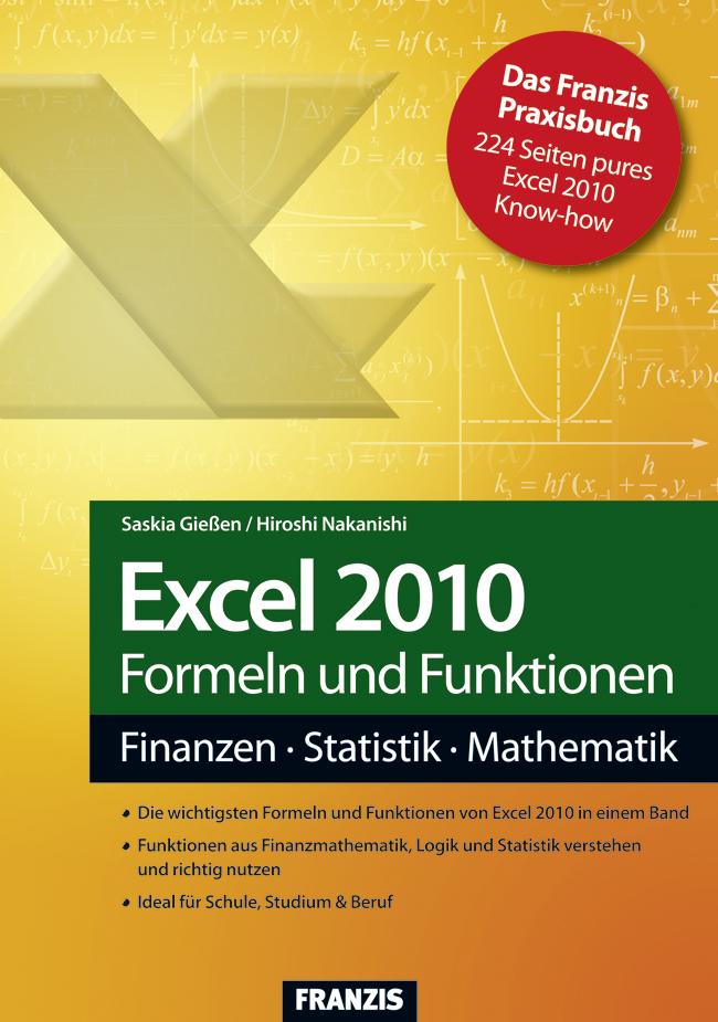 Excel 2010 Formeln und Funktionen - Saskia Gießen, Hiroshi Nakanishi