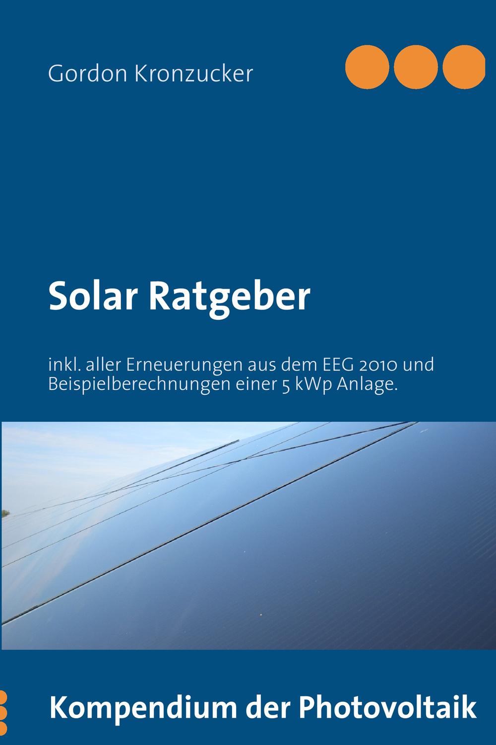Solar Ratgeber - Gordon Kronzucker,,