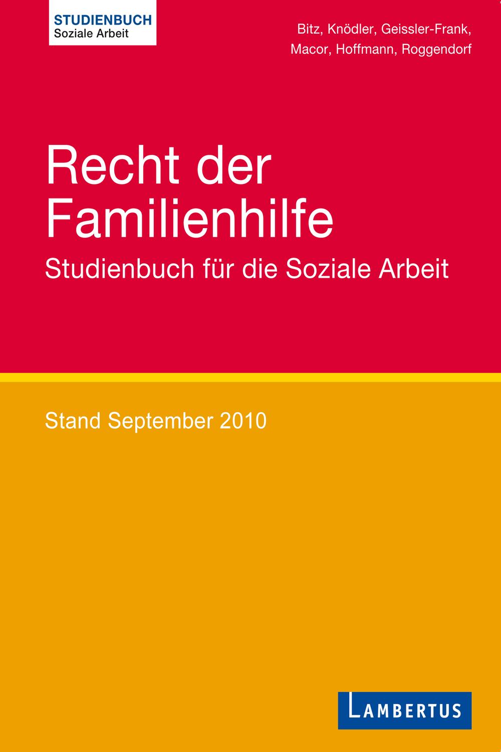 Recht der Familienhilfe - Sigmund Gastiger, Jürgen Winkler