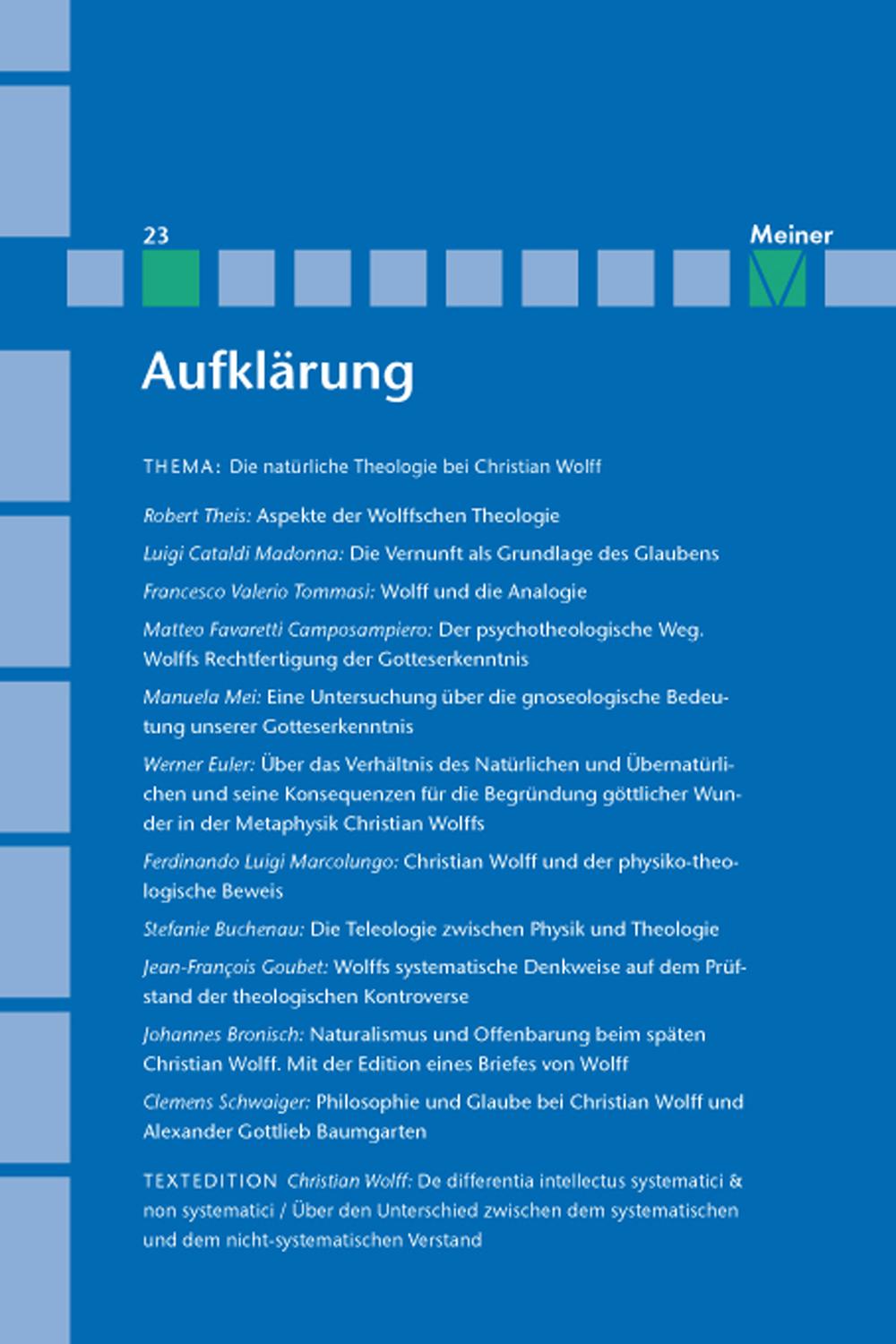 Christian Wolff - Michael Albrecht, Lothar Kreimendahl, Martin Mulsow, Friedrich Vollhardt