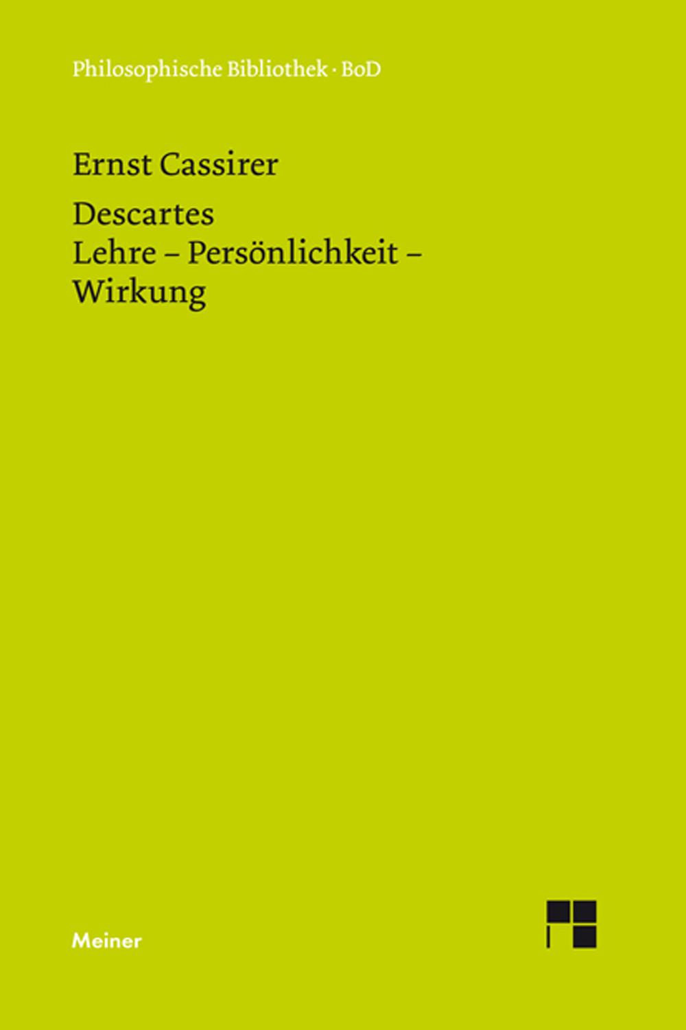 Descartes - Ernst Cassirer