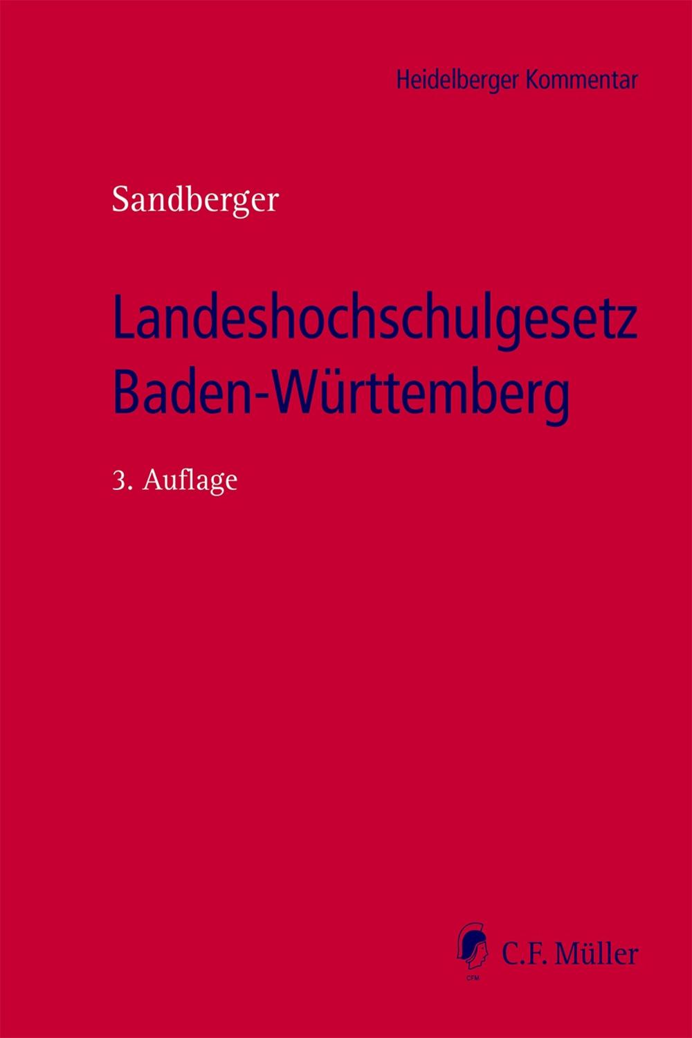 Landeshochschulgesetz Baden-Württemberg - Georg Sandberger, Sandberger