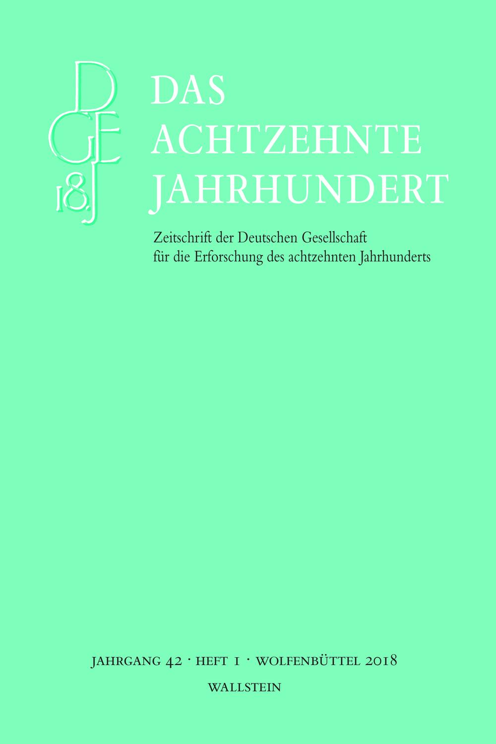 Das achtzehnte Jahrhundert 42/1 - Carsten Zelle
