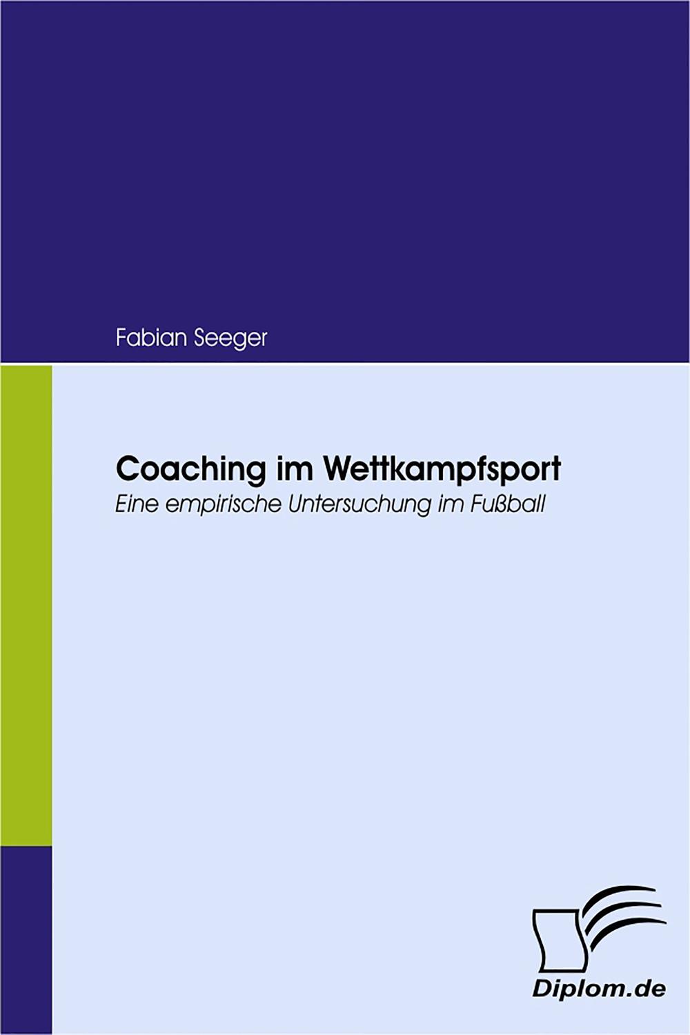 Coaching im Wettkampfsport - Fabian Seeger