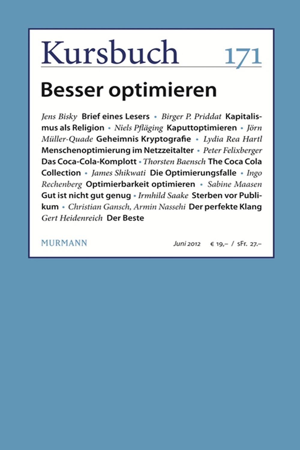 Kursbuch 171 - Armin Nassehi, Peter Felixberger