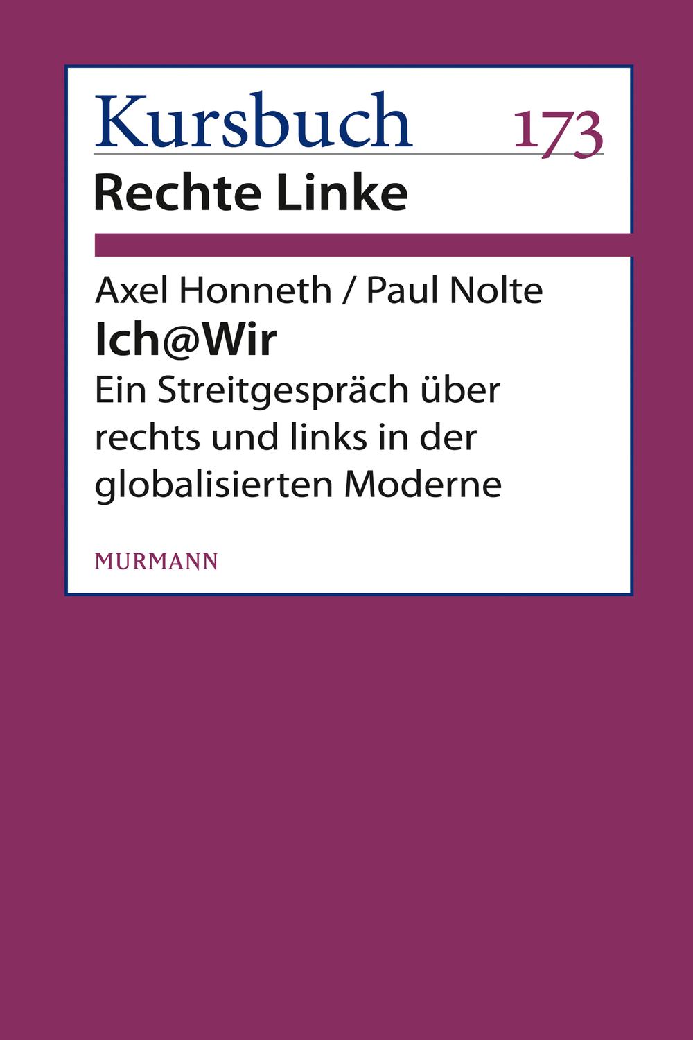 Ich@Wir - Axel Honneth, Paul Nolte