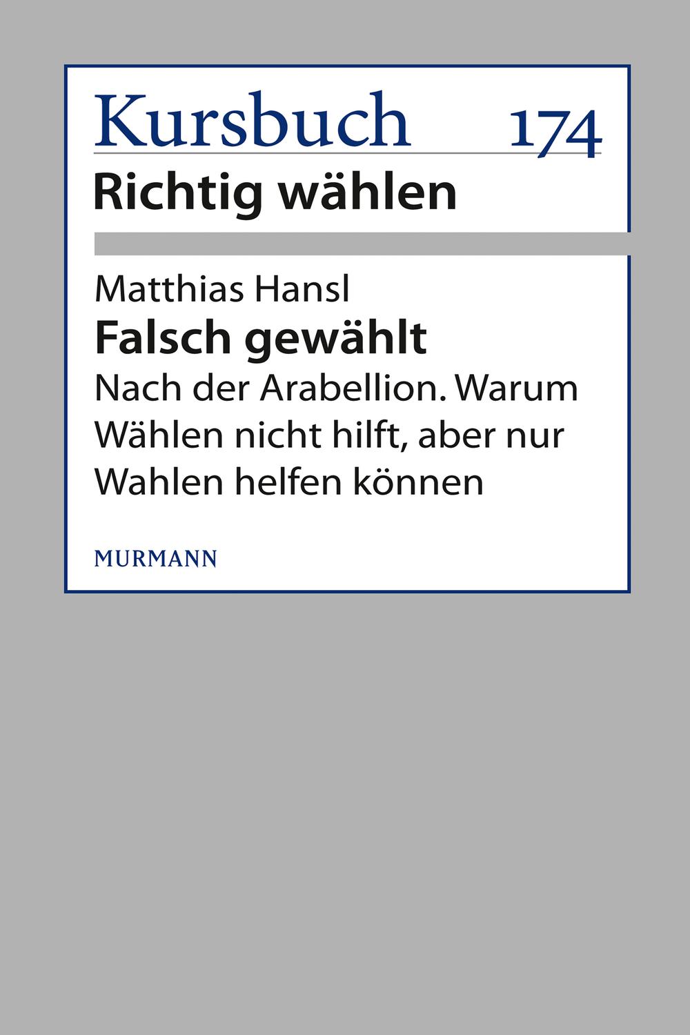 Falsch gewählt - Matthias Hansl