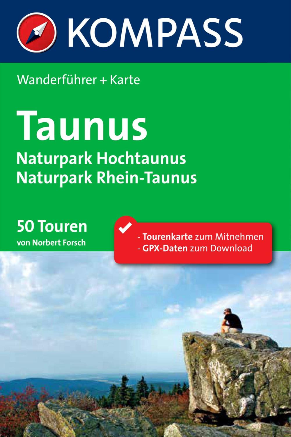 Kompass Wanderführer Taunus, Naturpark Hochtaunus, Naturpark Rhein-Taunus