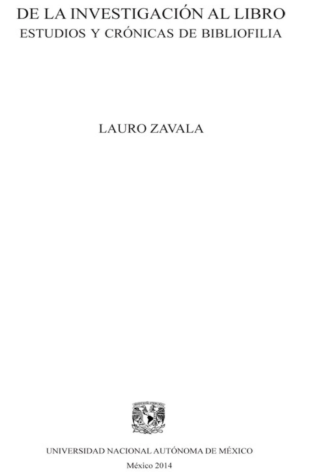 De la investigación al libro - Lauro Zavala