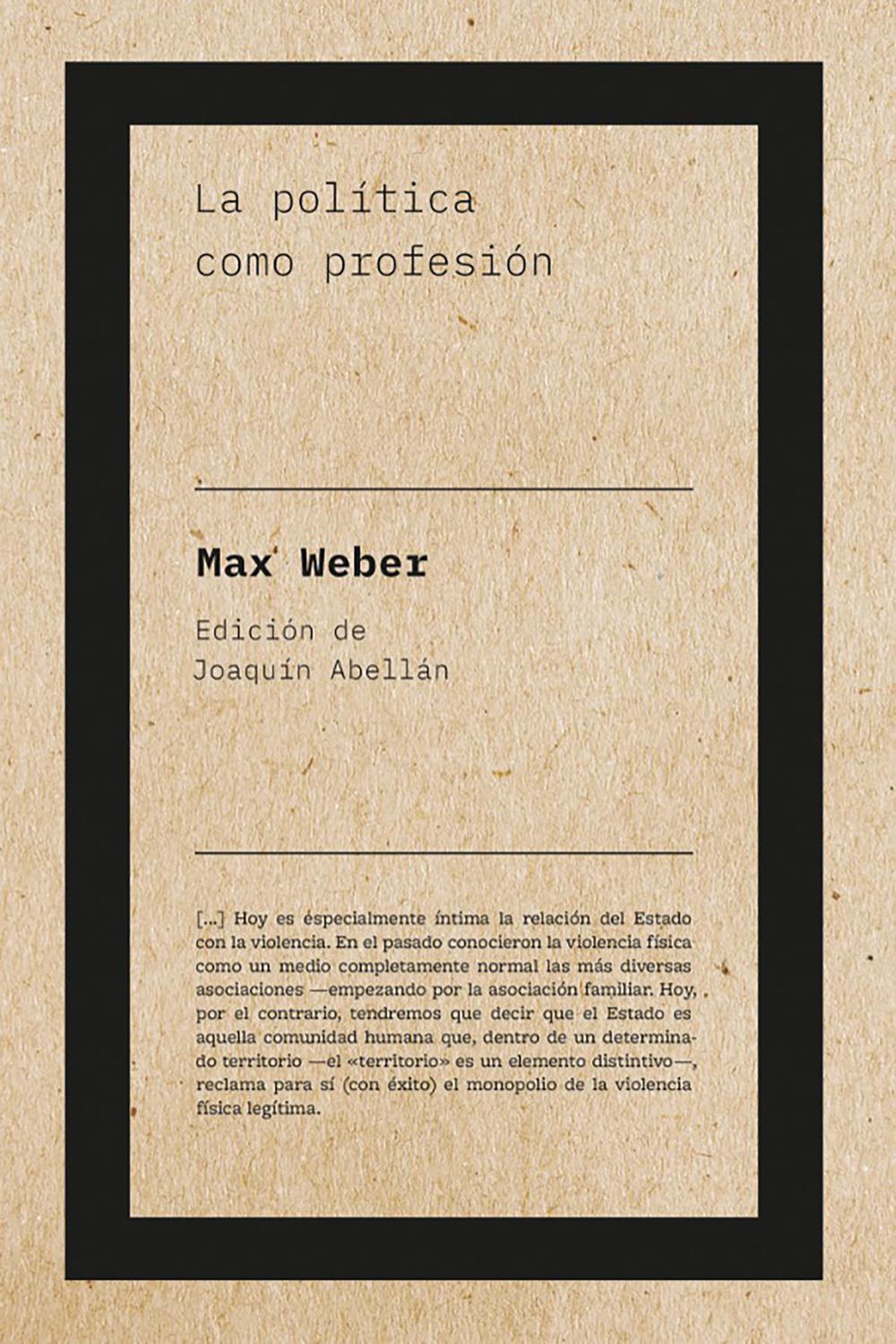 La política como profesión - Max Weber