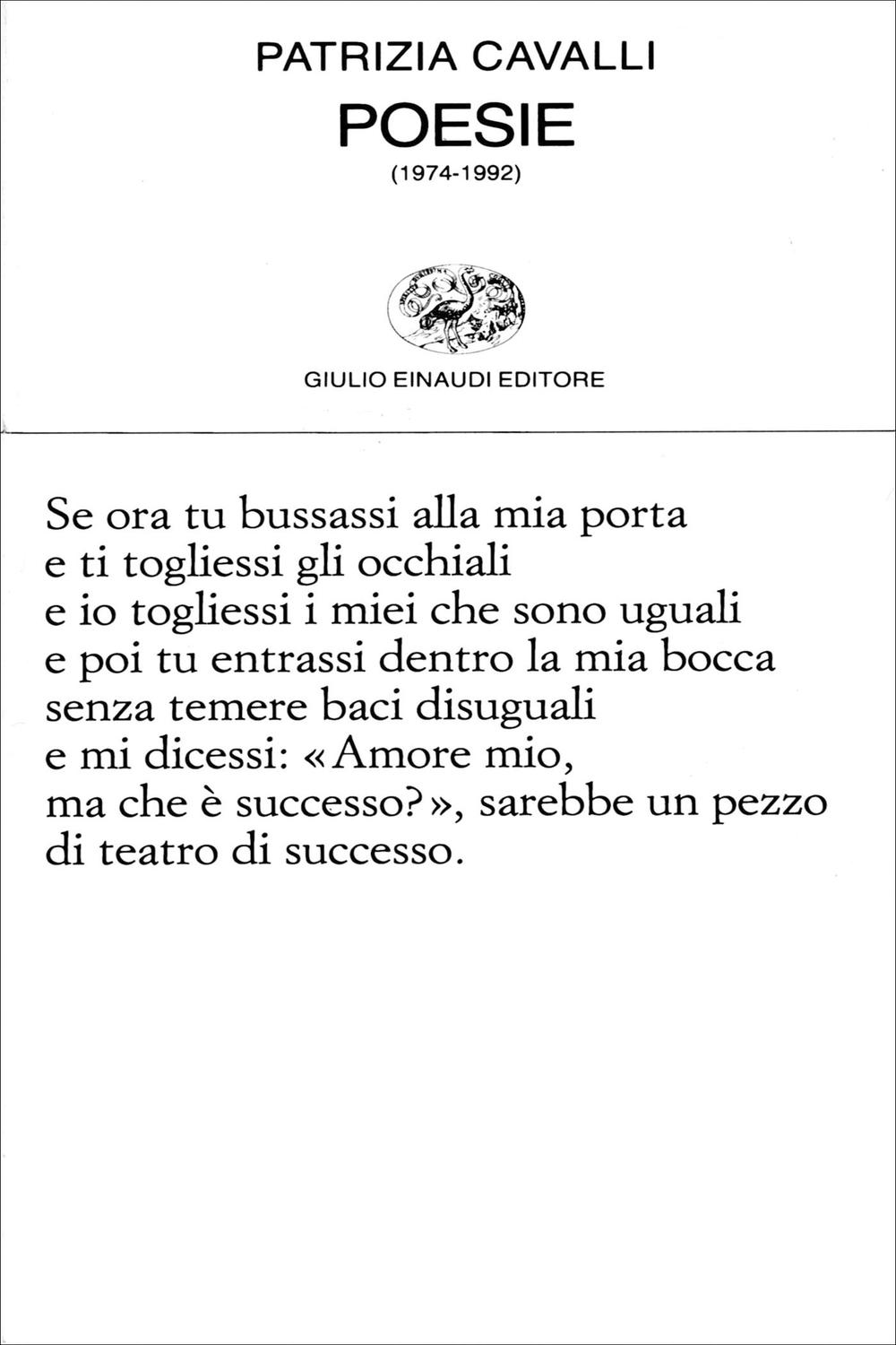 Poesie (1974-1992) - Patrizia Cavalli,,