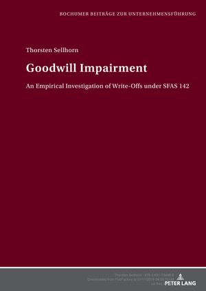 Goodwill Impairment (Volume 70.0) - Thorsten Sellhorn