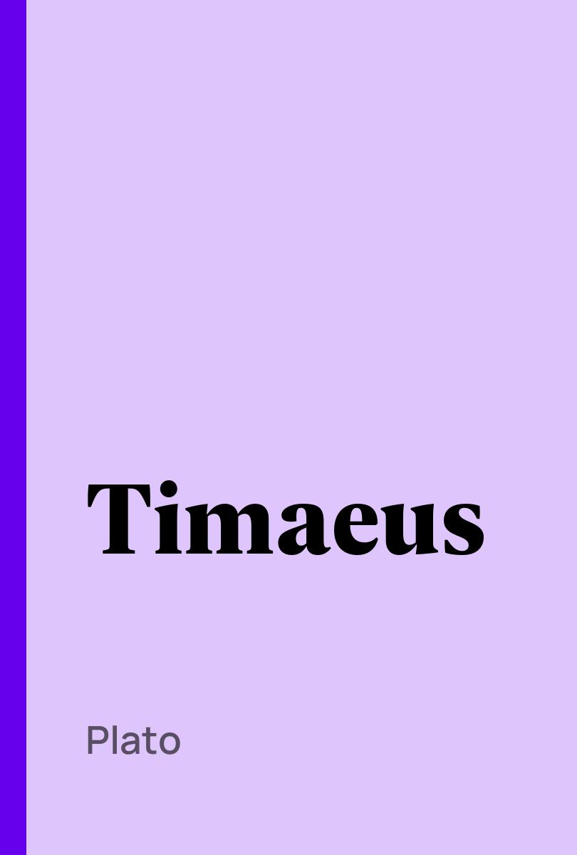 Timaeus - Plato,,