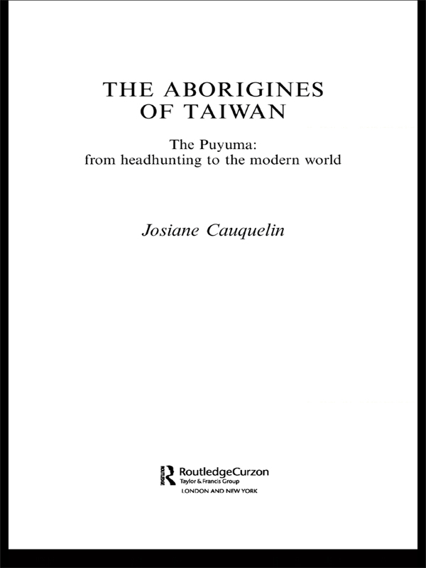 Aborigines of Taiwan - Josiane Cauquelin
