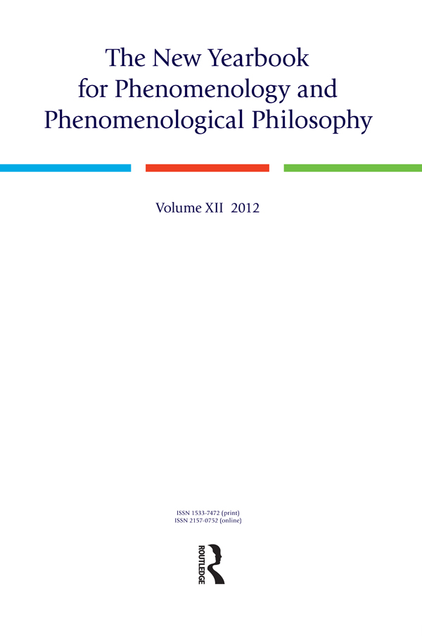 The New Yearbook for Phenomenology and Phenomenological Philosophy - Burt Hopkins, John Drummond