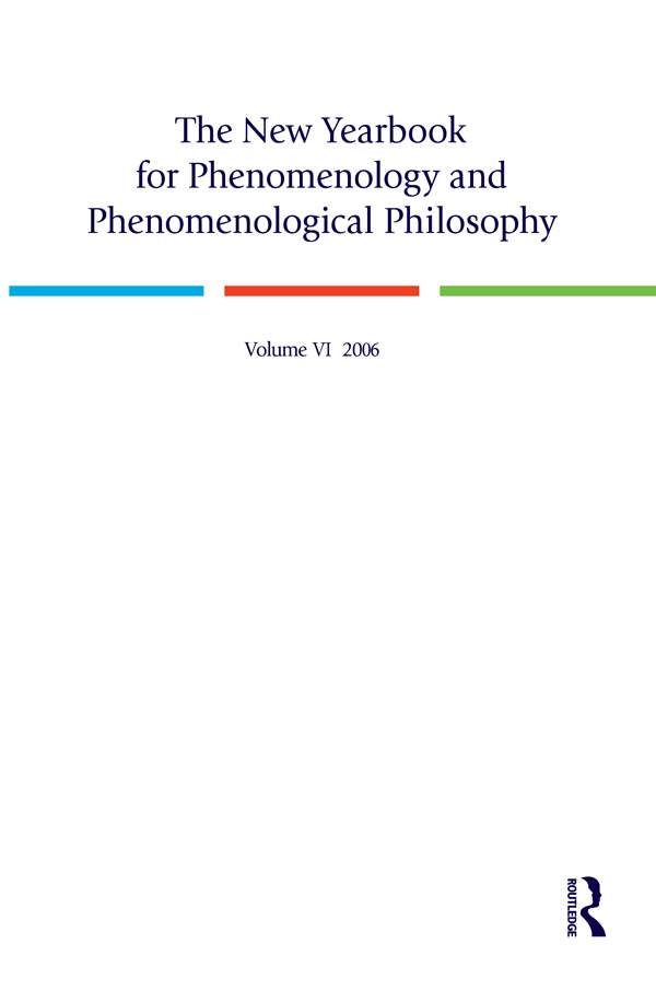 The New Yearbook for Phenomenology and Phenomenological Philosophy - Burt Hopkins, Steven Crowell