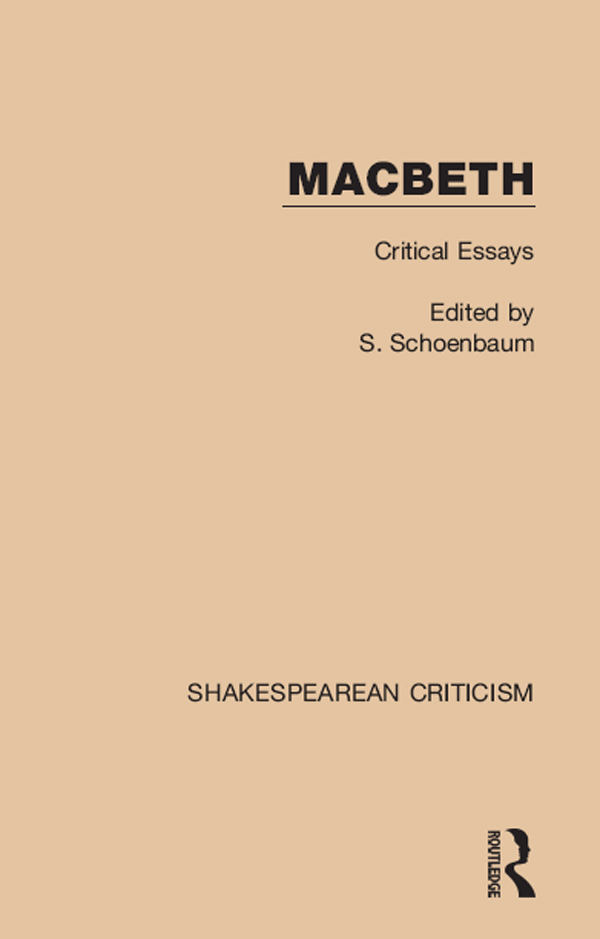 Macbeth - Samuel Schoenbaum