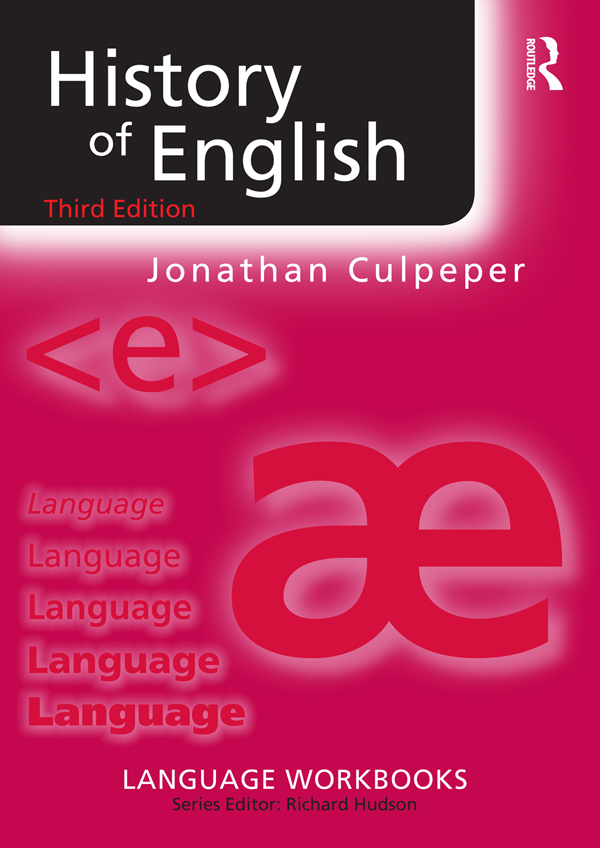 History of English - Jonathan Culpeper,,