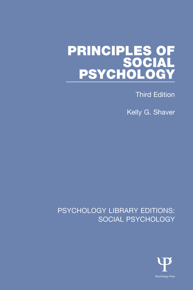 Principles of Social Psychology - Kelly G. Shaver