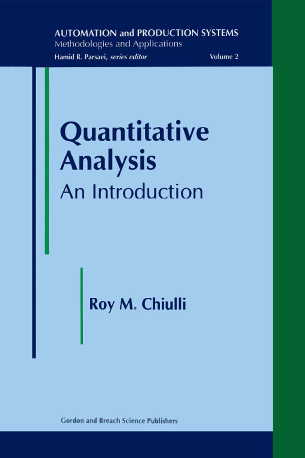Quantitative Analysis - RoyM Chiulli