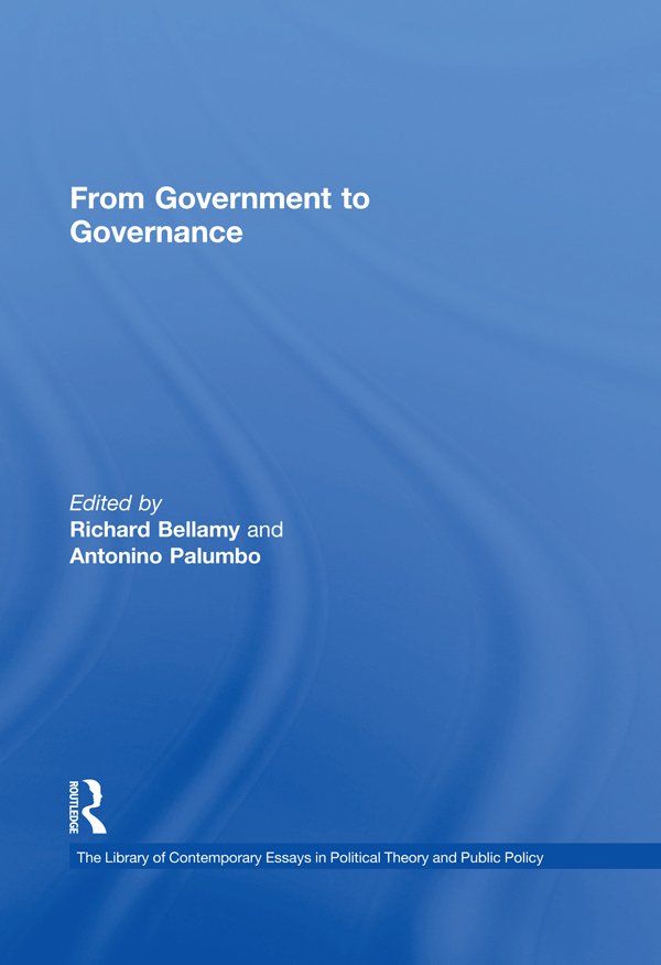 From Government to Governance - Antonino Palumbo, Richard Bellamy