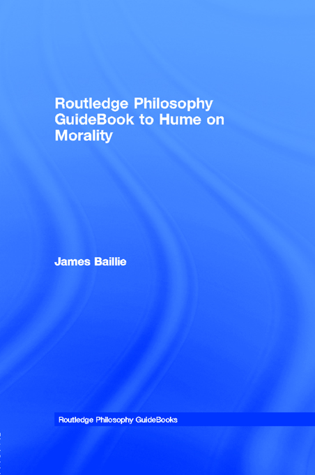 Routledge Philosophy GuideBook to Hume on Morality - James Baillie
