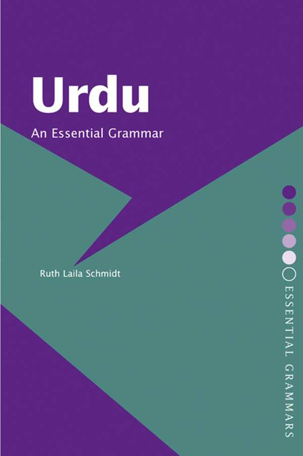 Urdu: An Essential Grammar - Ruth Laila Schmidt,,