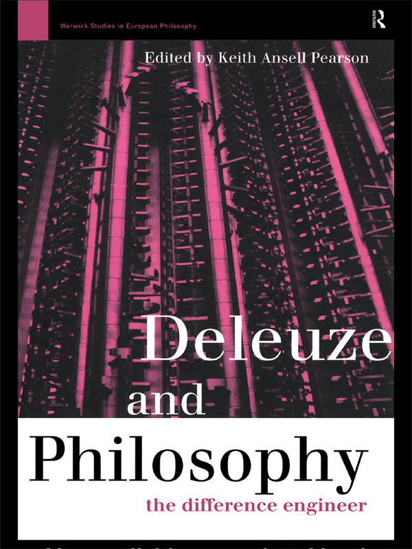Deleuze and Philosophy - Keith Ansell-Pearson, Keith Ansell Pearson