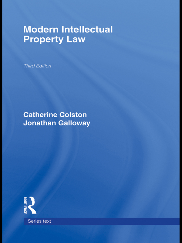 Modern Intellectual Property Law - Jonathan Galloway, Daithí Mac Síthigh, Andrew Griffiths, Aisling McMahon