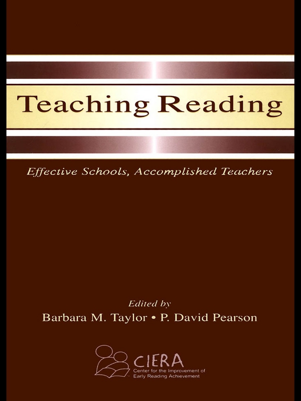 Teaching Reading - Barbara M. Taylor, P. David Pearson