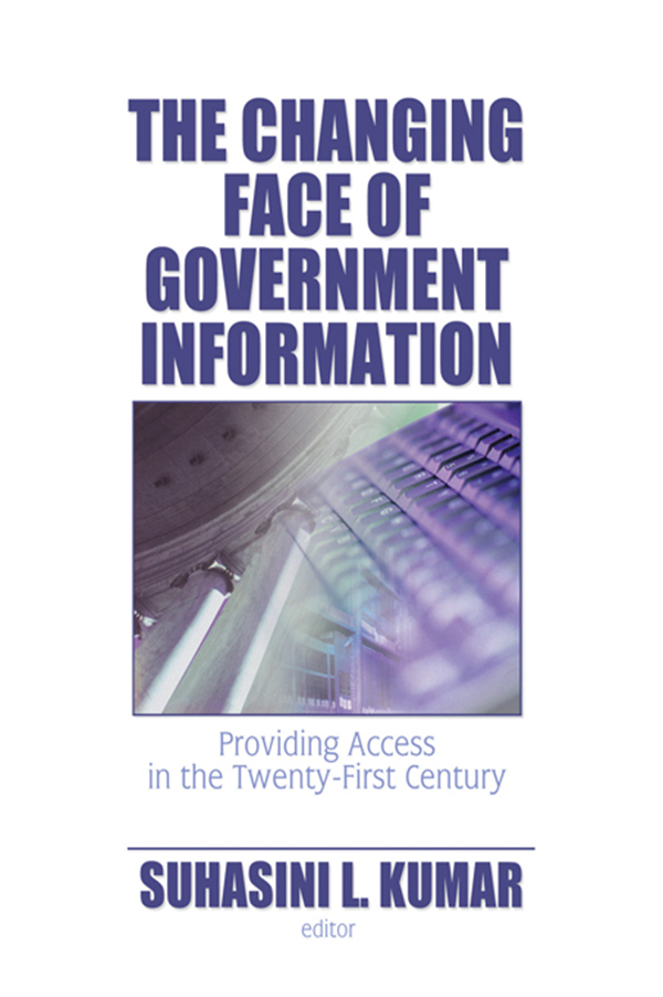 The Changing Face of Government Information - Suhasini L. Kumar
