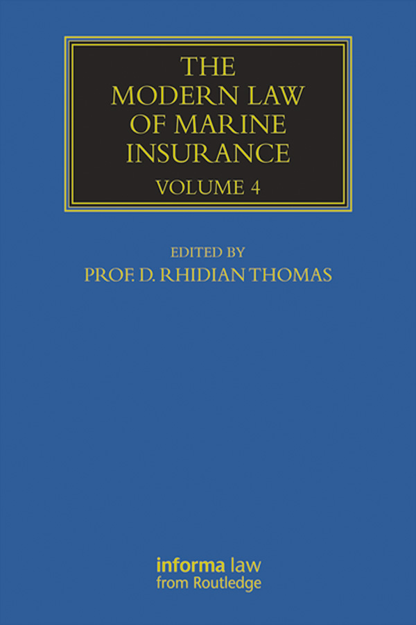 The Modern Law of Marine Insurance - Rhidian Thomas