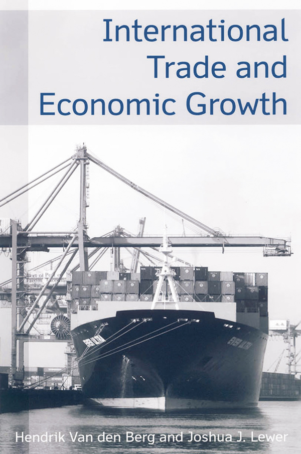 International Trade and Economic Growth - Van den Berg, Hendrik, Joshua J Lewer