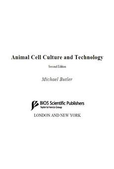 PDF] Animal Cell Culture and Technology by Michael Butler eBook | Perlego