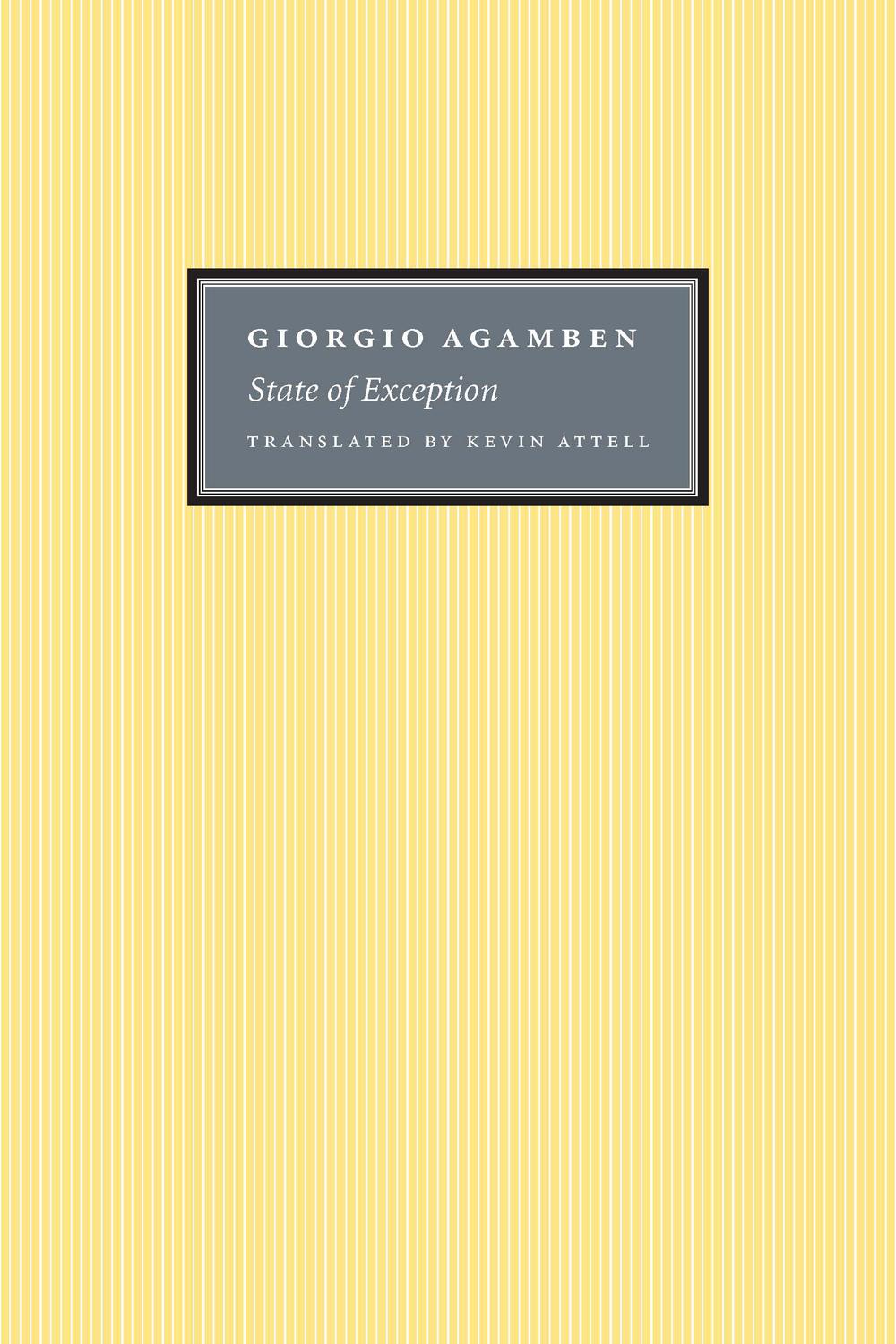 State of Exception - Giorgio Agamben