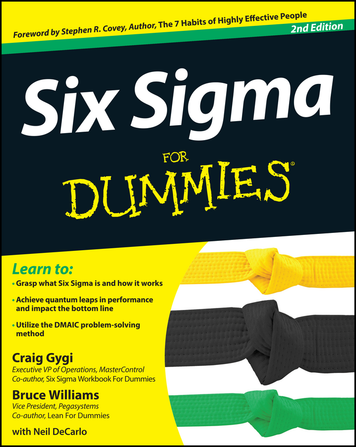 Six Sigma For Dummies - Craig Gygi, Bruce Williams, Neil DeCarlo